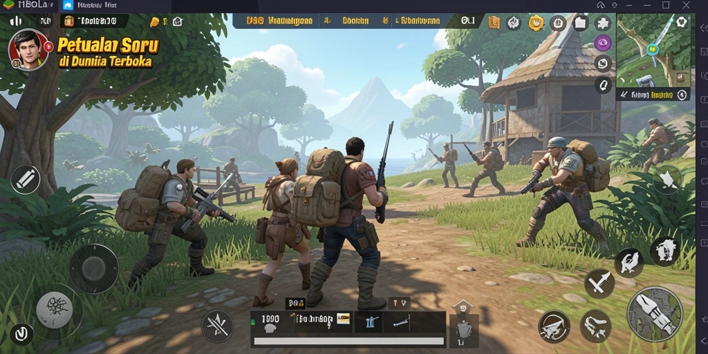Screenshot gameplay Open World yang menakjubkan di 11BOLA.