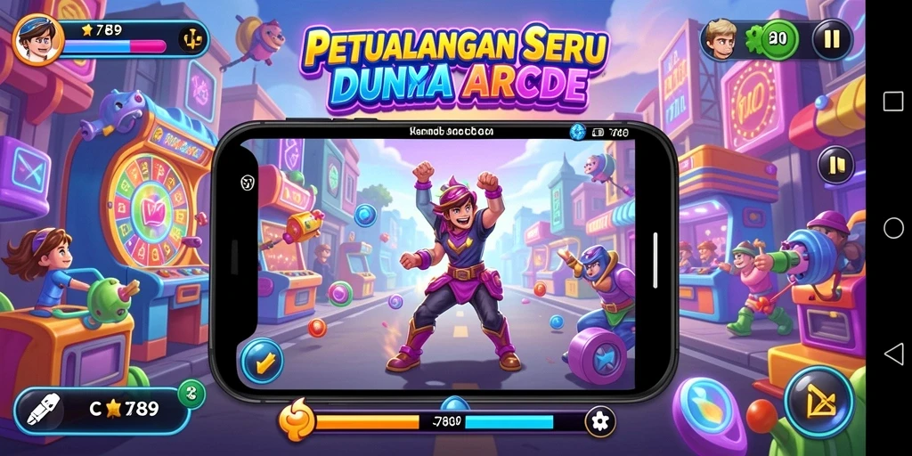 Tampilan seru gameplay C789 yang menantang.