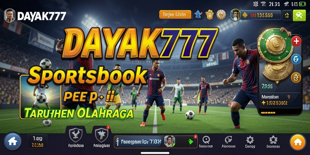 Tampilan gameplay Sportsbook yang menarik di DAYAK777.