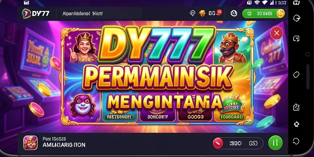 Tampilan gameplay Slot DY777 yang mengasyikkan dan penuh warna.
