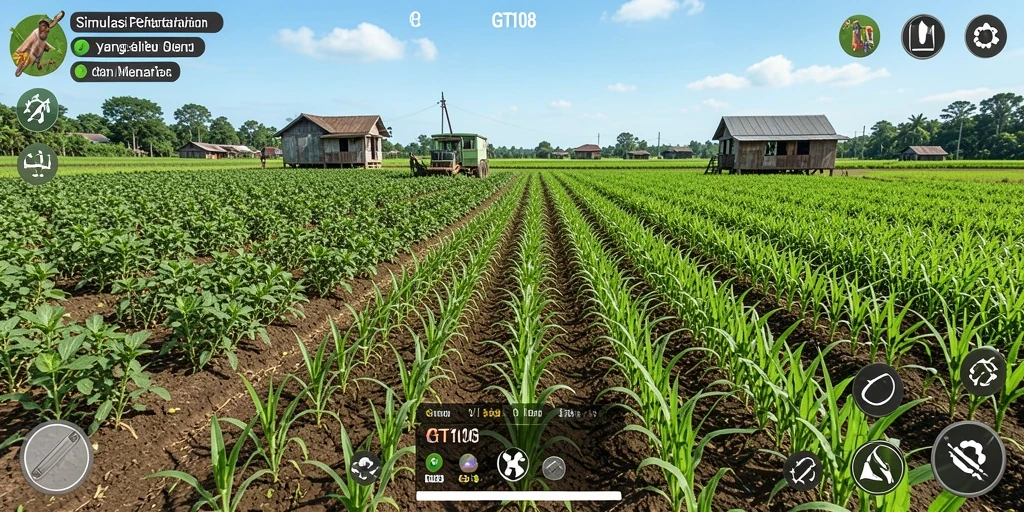 Screenshot GT108 menampilkan gameplay pertanian yang dinamis dan menarik.