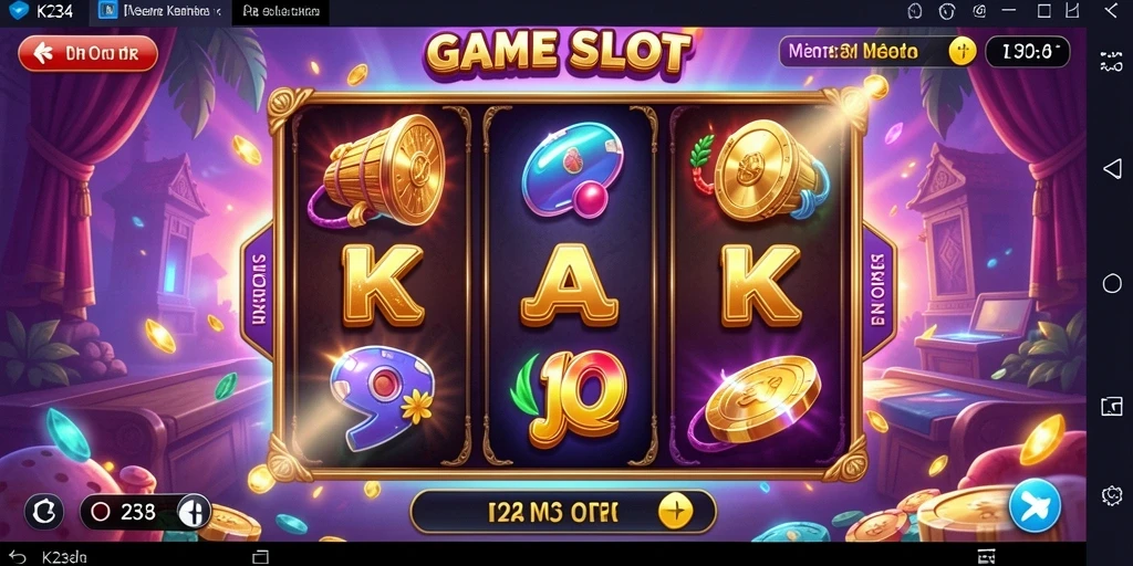 Tangkapan layar gameplay K234 menampilkan keseruan slot yang mendebarkan.