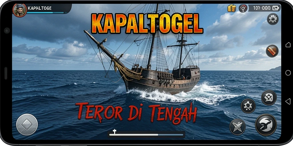 Tangkapan layar menampilkan suasana mencekam di dalam kapal KAPALTOGEL.