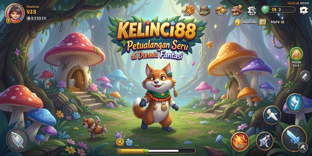 Screenshot gameplay menunjukkan aksi mendebarkan di KELINCI88.