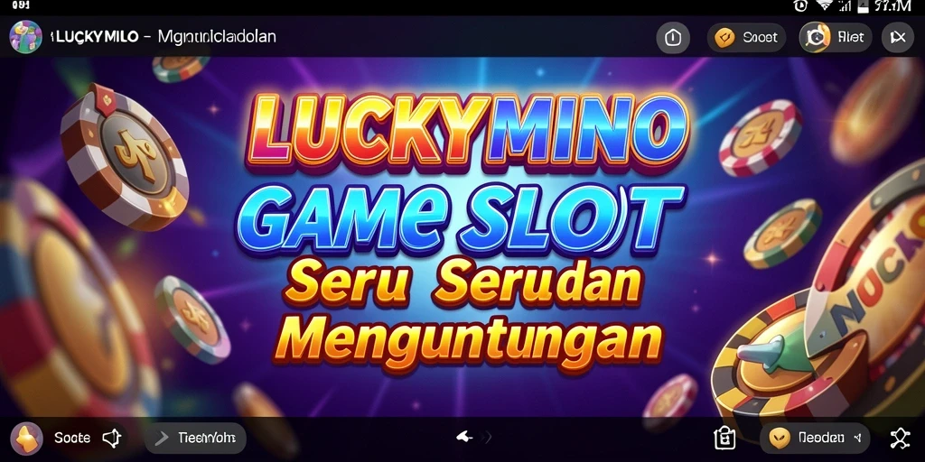 Gambaran gameplay seru di LUCKYMINO dengan berbagai mesin Slot.