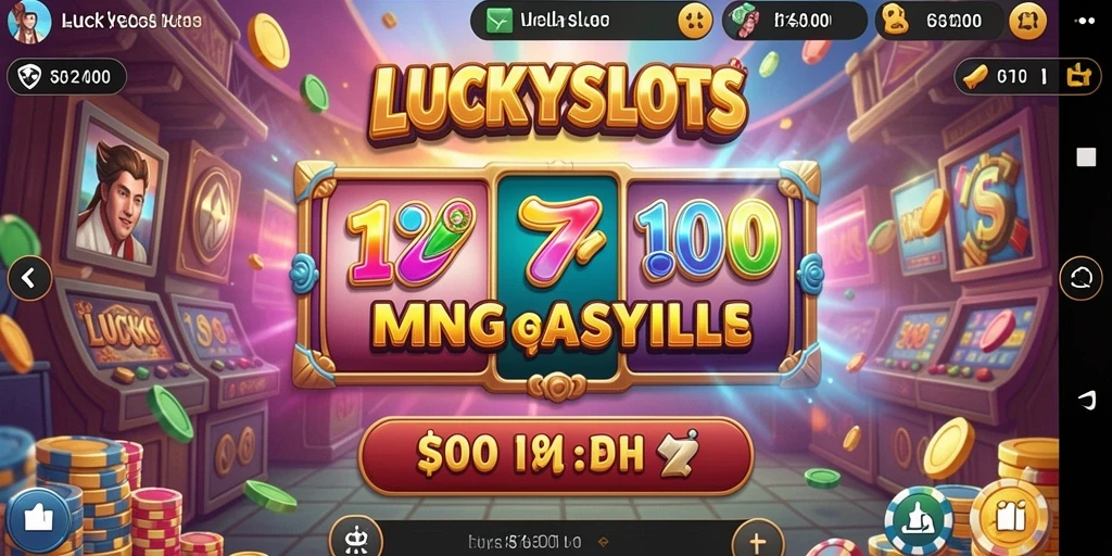 Tampilan menawan dari gameplay LUCKYSLOTS yang mengasyikkan.