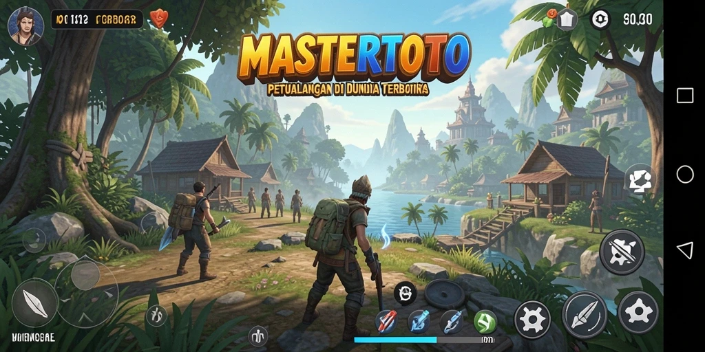 Tampilan seru gameplay MASTERTOTO di dunia terbuka yang luas.