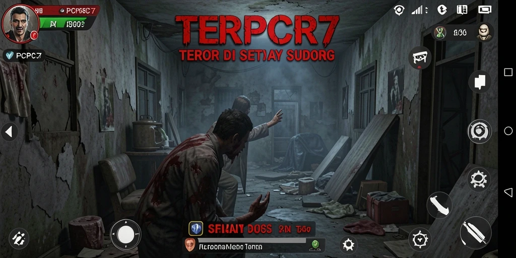Gameplay PCPC7 yang menegangkan dengan suasana horor yang mendalam.