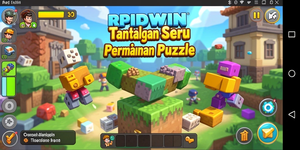 Tampilan gameplay RPIDWIN yang menantang dan penuh warna.