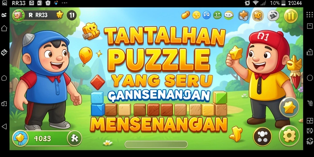 Tampilan gameplay RR33 yang penuh tantangan Puzzle.