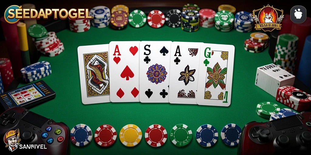 Tampilan gameplay seru SEDAPTOGEL dalam permainan Domino.