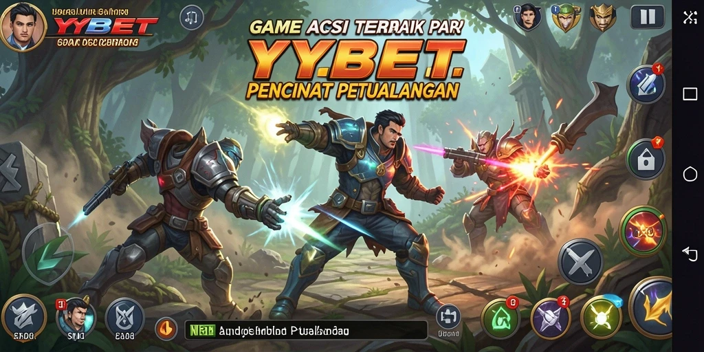 Tangkapan layar YYBET menampilkan momen mendebarkan dalam gameplay aksi.